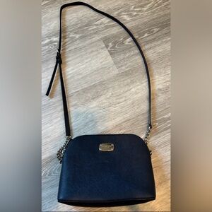 MICHAEL MICHAEL KORS Blue Cindy Saffiano Leather Crossbody Bag